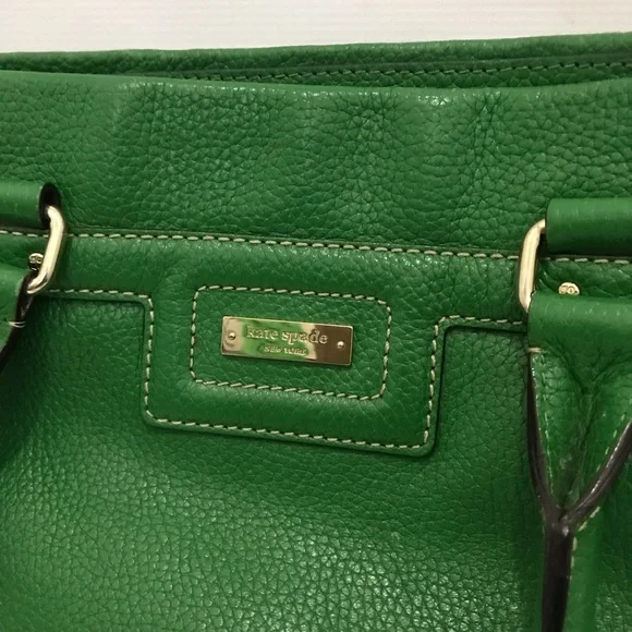 Kate Spade Green Leather Tote Bag - Picture 2 of 11